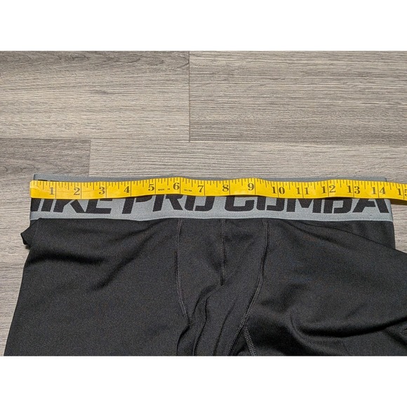 Nike Pro Combat Mens Dri-Fit 3/4 Length Black Compression Leggings Size 2XL - Picture 5 of 7